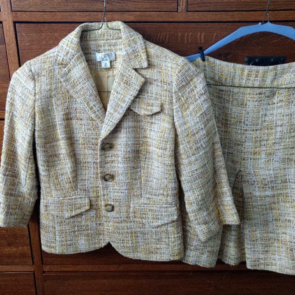 Ann Taylor Tweed Skirt Suit